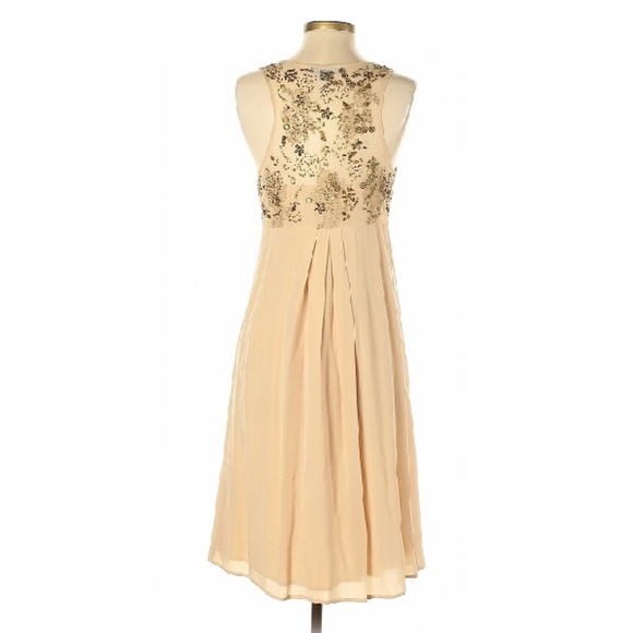 SOLD- ANTHROPOLOGIE silk beaded goddess dress- NWT - Picture 3 of 8